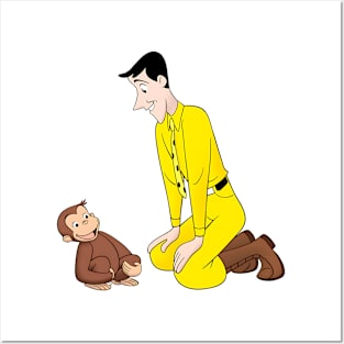 Curious George Man In The Yellow Hat 5 Posters and Art